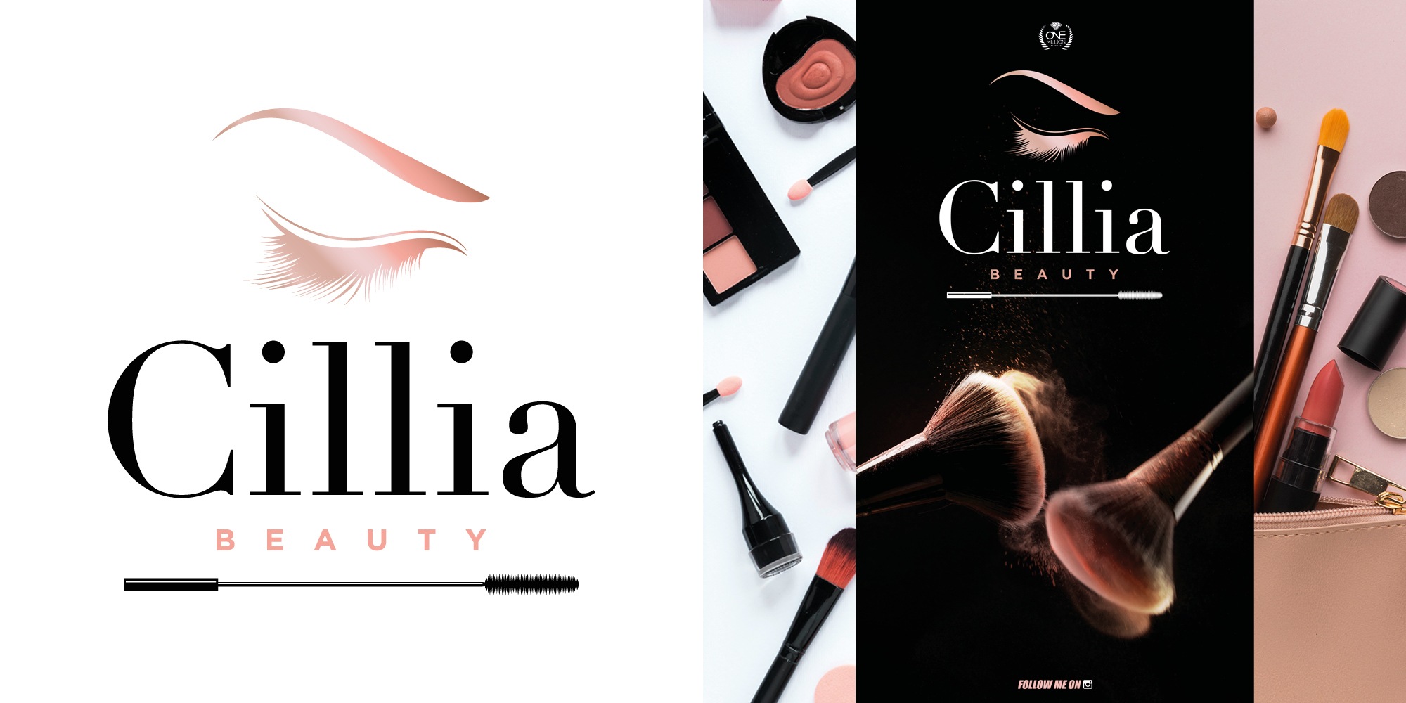 Cillia Beauty   Logo By One Million Factory