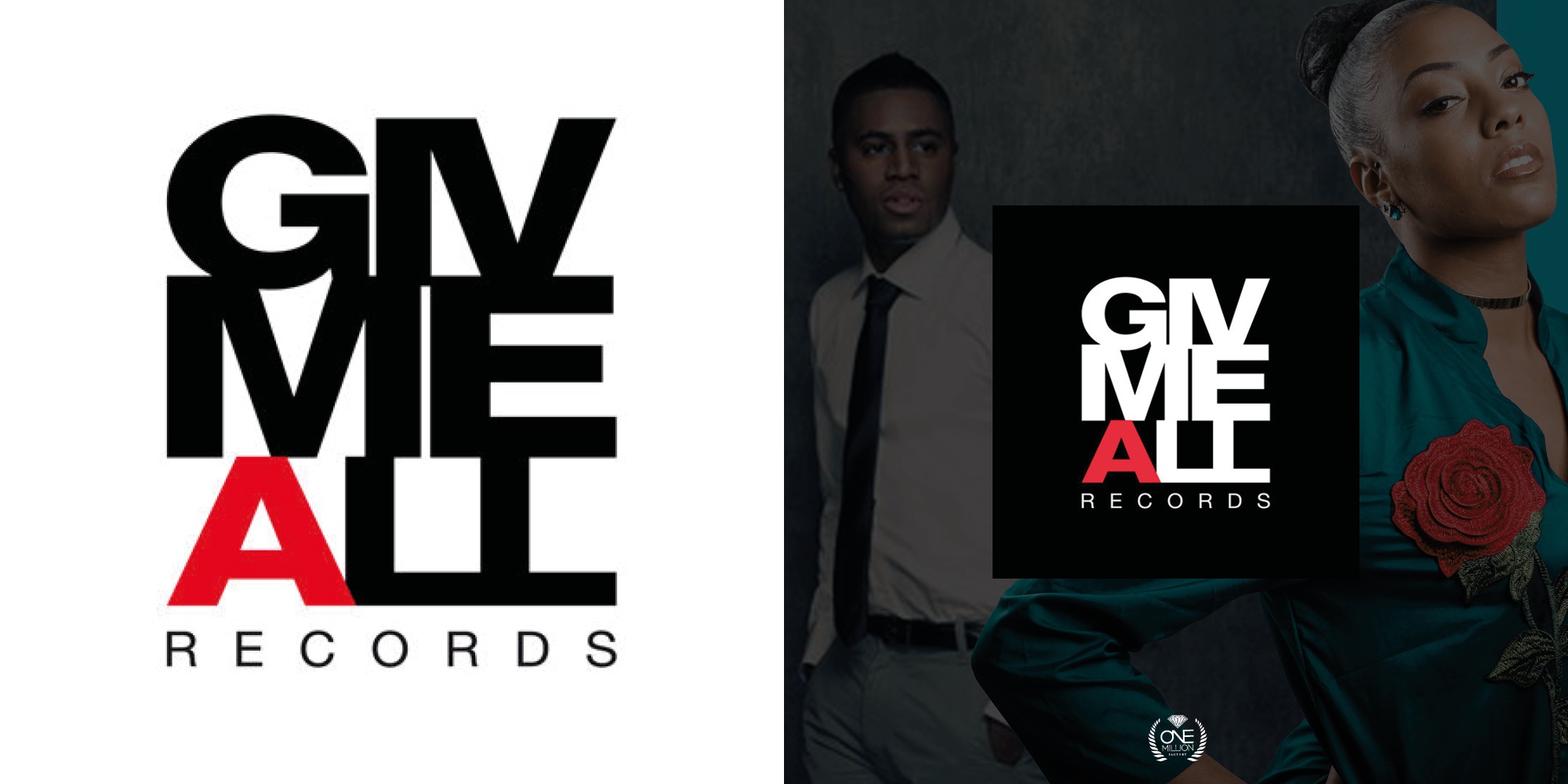Giv Me All   Records   Logo By One Million Factory