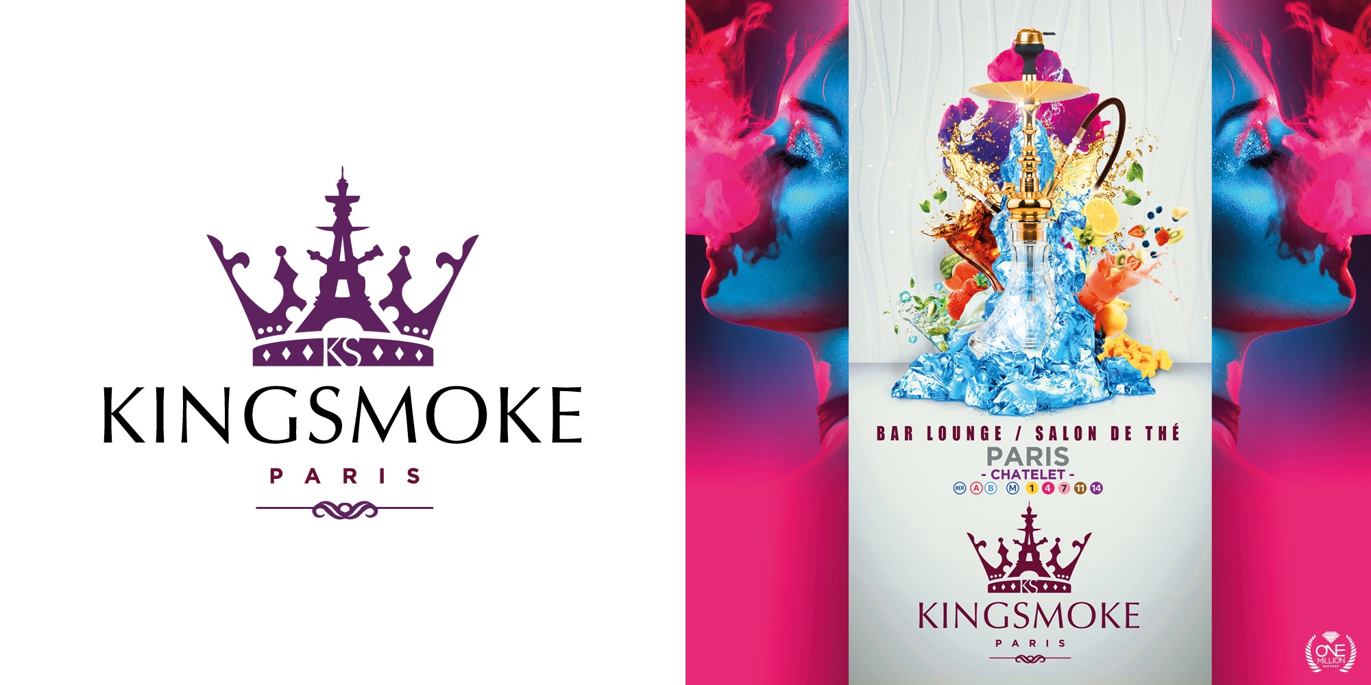 King Smoke Paris   Logo By One Million Factory