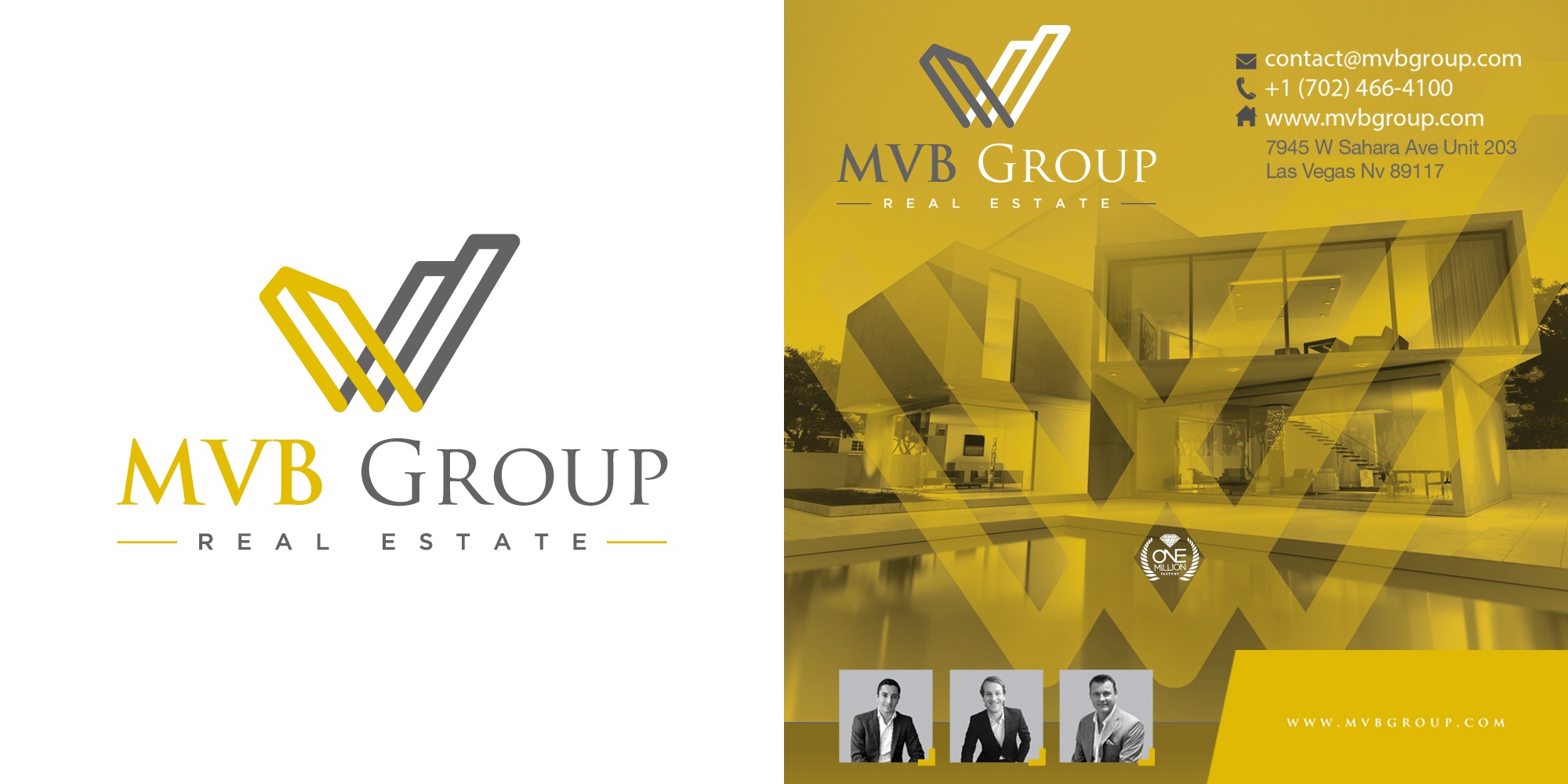 MVB Group   Real Estate   Las Vegas   Logo By One Million Factory