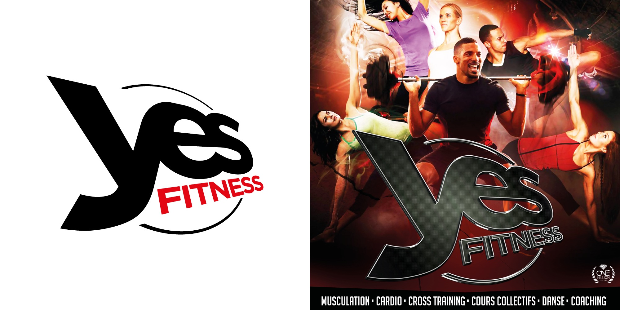 Yes Fitness   Logo By One Million Factory